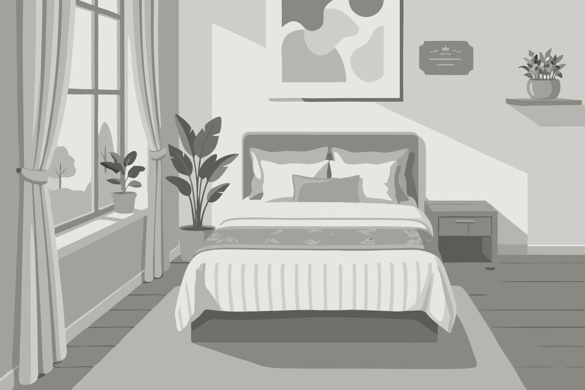 Bed in Male Dormitory Room